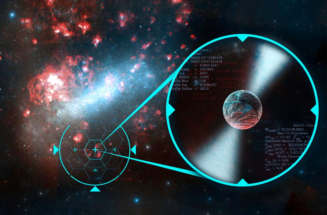 Artist's illustration of a pulsar